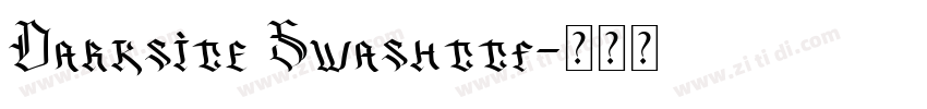 Darksite Swashttf字体转换
